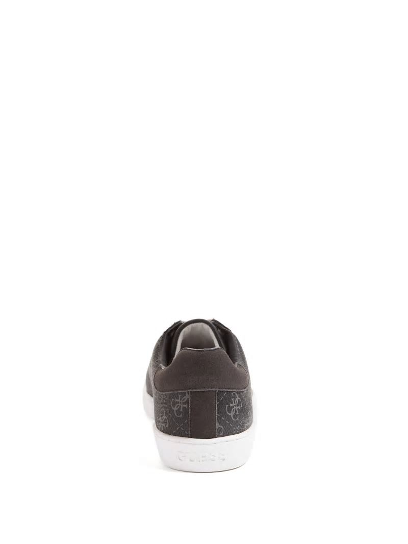 Guess Nola Quattro G Low-Top Sneakers - Black Patent