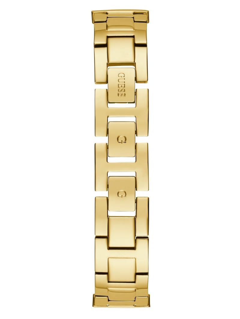 Guess Gold-Tone and Rhinestone Analog Watch - Rose Gold