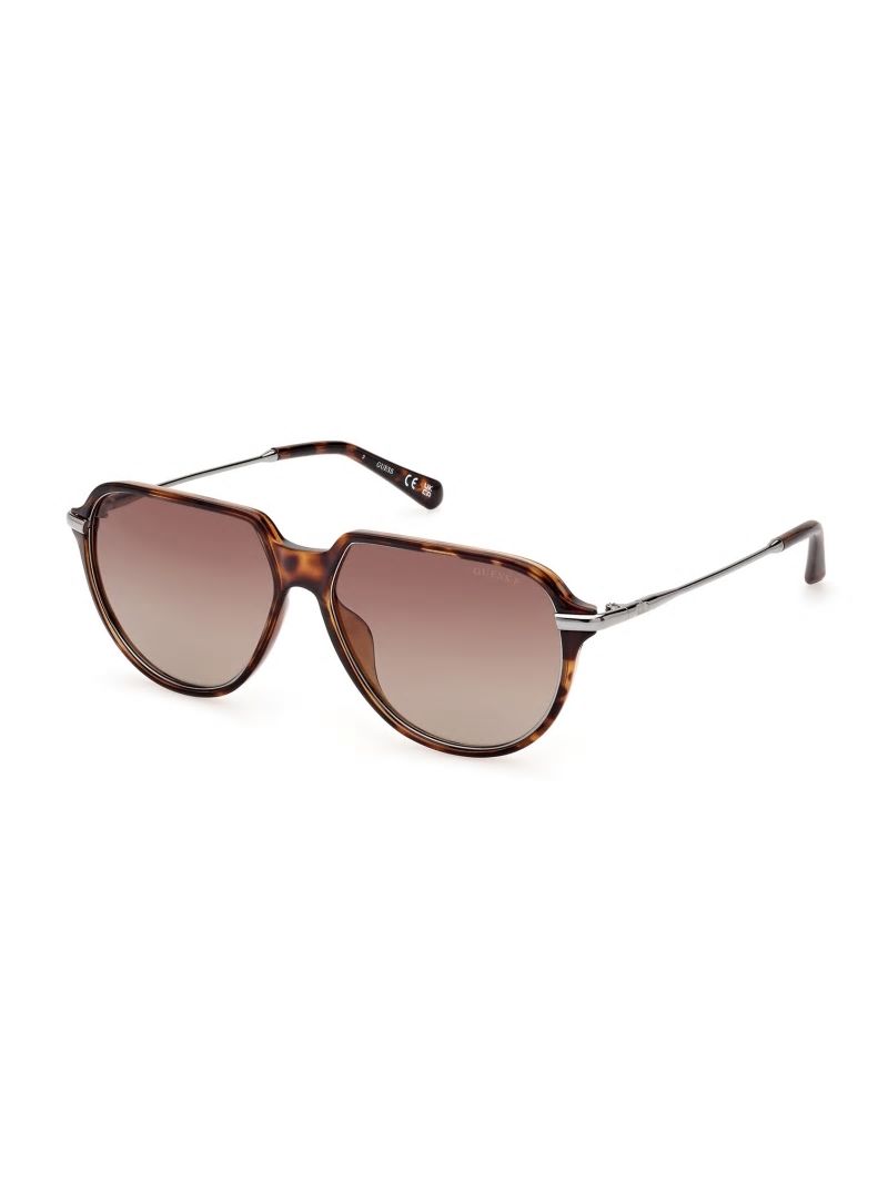 Guess Plastic Aviator Sunglasses - Tort W Black