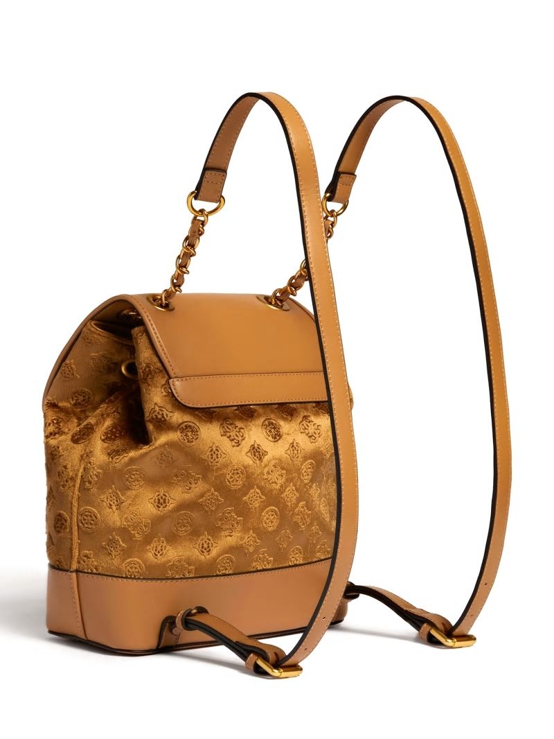 Guess Kimi Velvet Backpack - Mocha