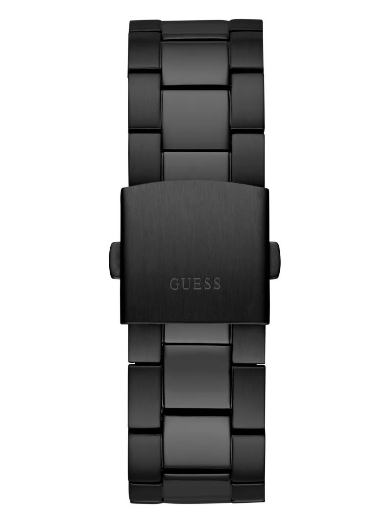 Guess Black Cut-Through Multifunction Watch - Gunmetal