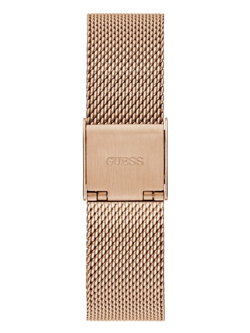 Guess Rose Gold-Tone Mesh Analog Watch - Rose Gold