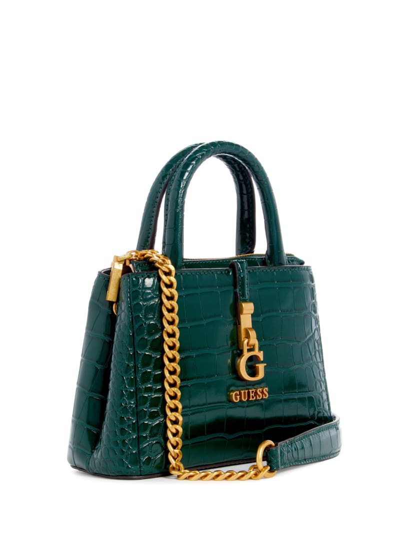 Guess G James Mini Satchel - Forest Green