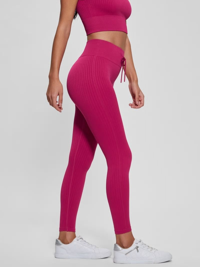 Guess Seamless Ribbed Leggings - Private Purple