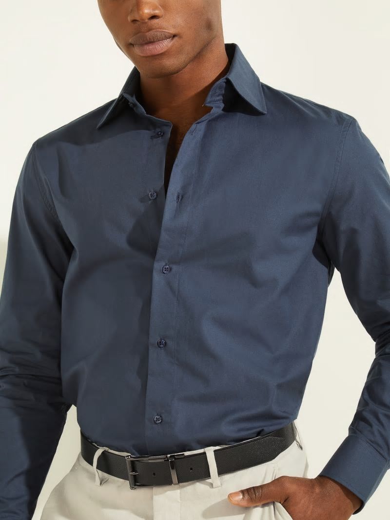 Guess William Shirt - Silk Blue