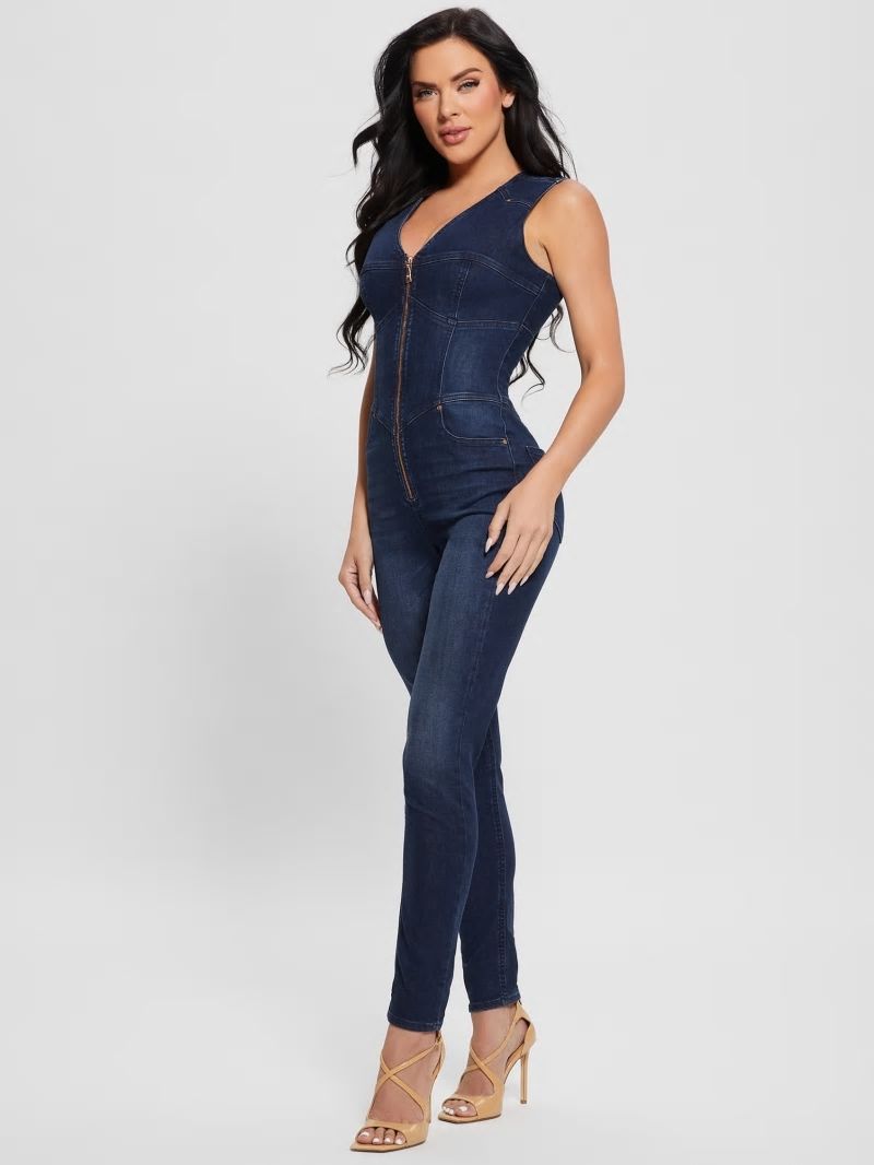 Guess Judd Denim Jumpsuit - Plume Dark