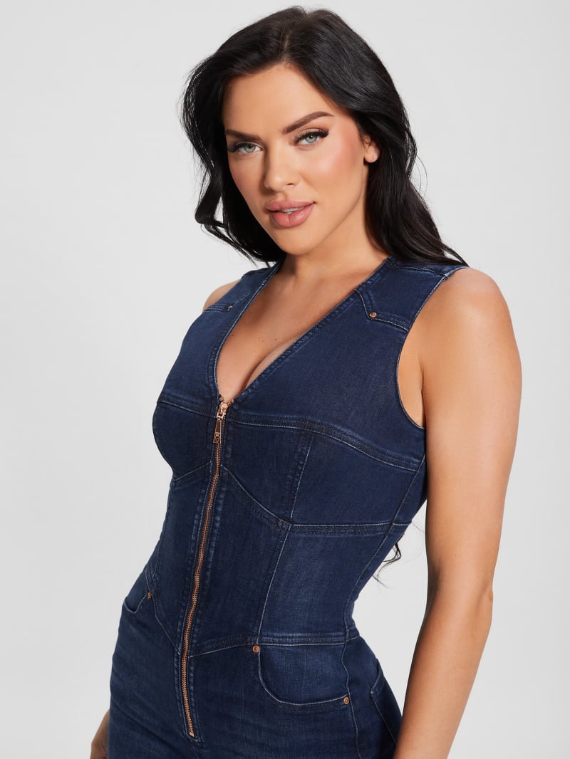 Guess Judd Denim Jumpsuit - Plume Dark