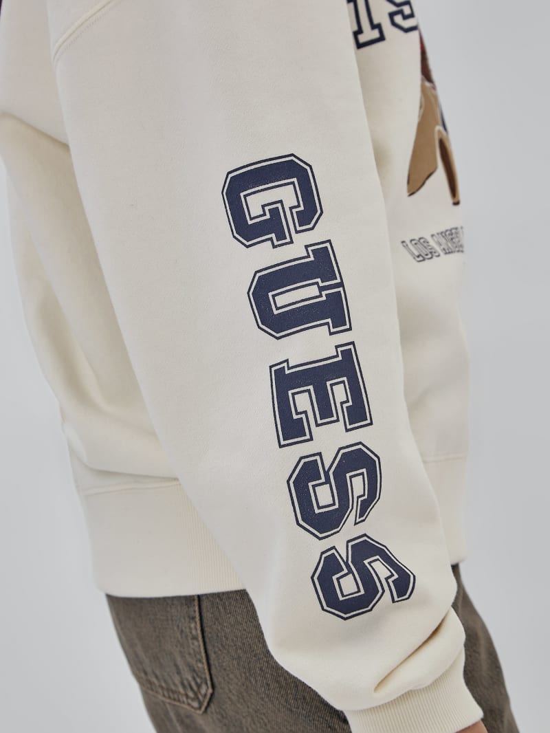 Guess GUESS Originals Bear Oversize Crewneck - Sandy Shore