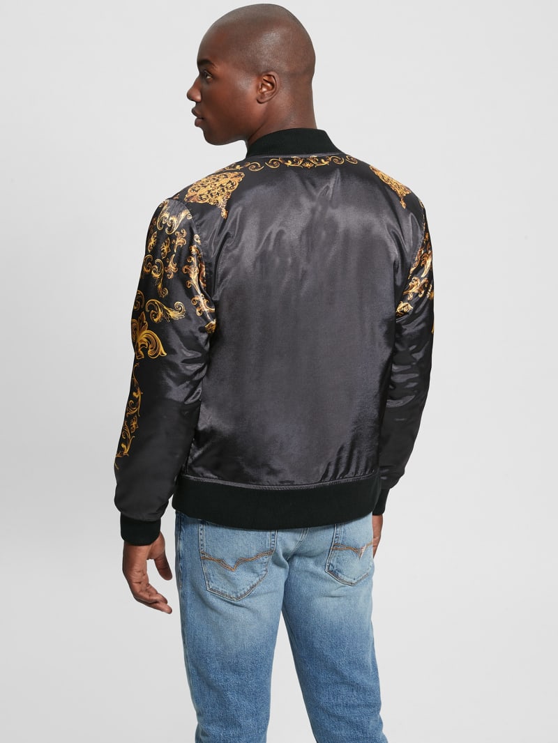 Guess Irvine Royal Flight Jacket - Black