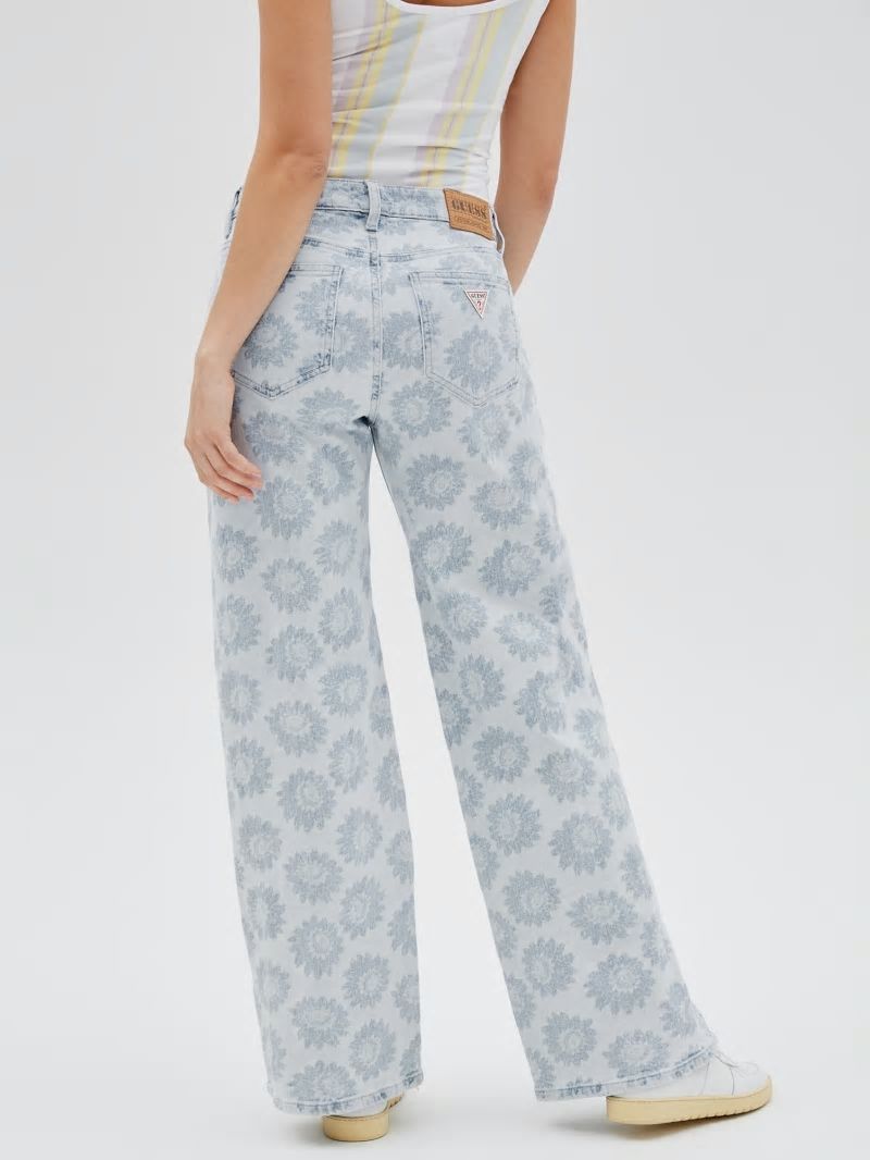 Guess GUESS Originals Daisy Wide-Leg Jeans - Floral Print