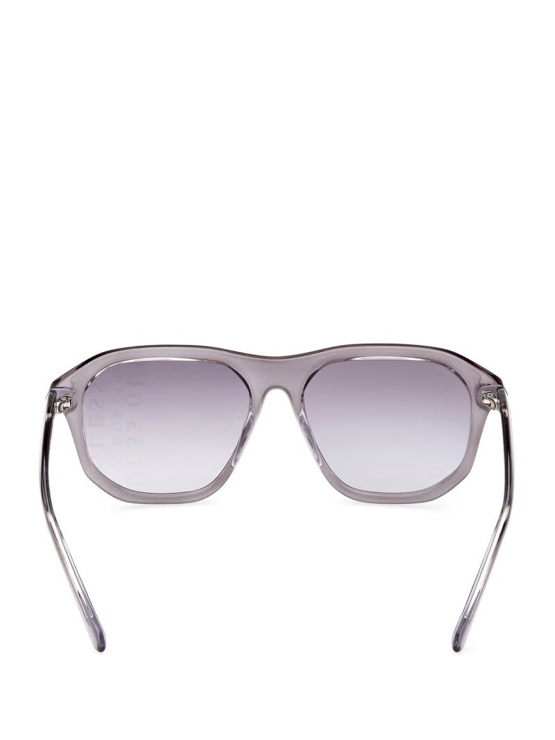 Guess Plastic Navigator Sunglasses - Grey