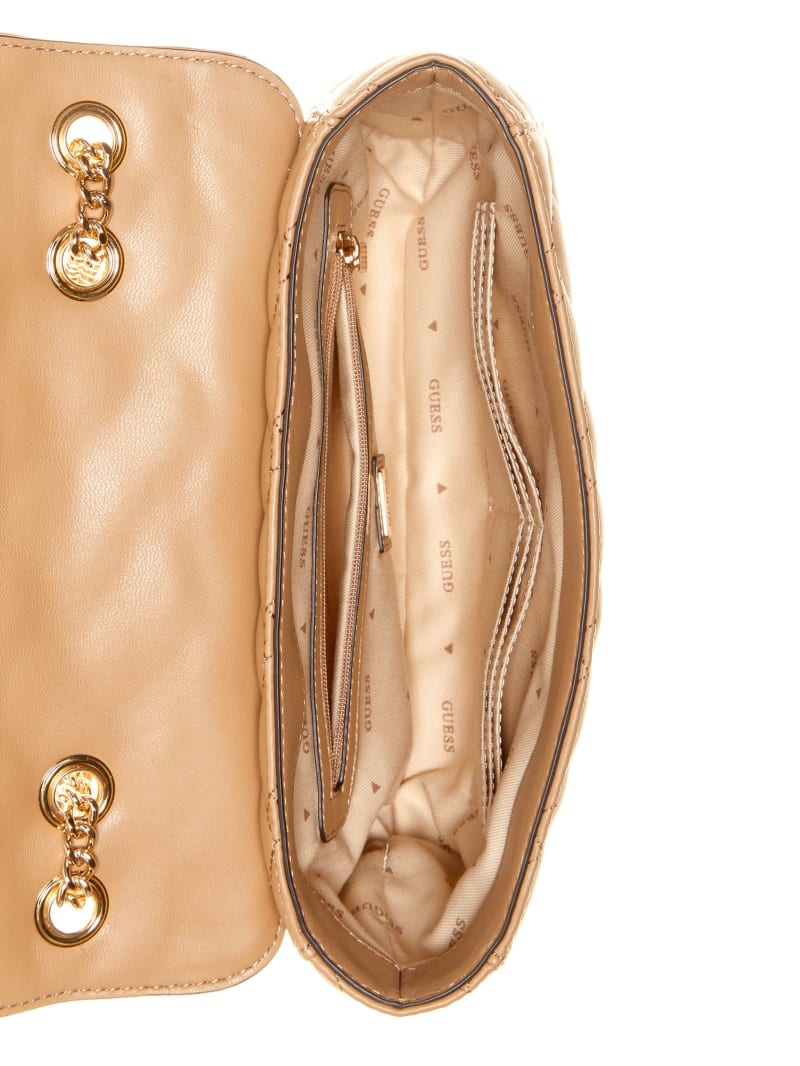 Guess Alanna Convertible Crossbody - Beige Overflow