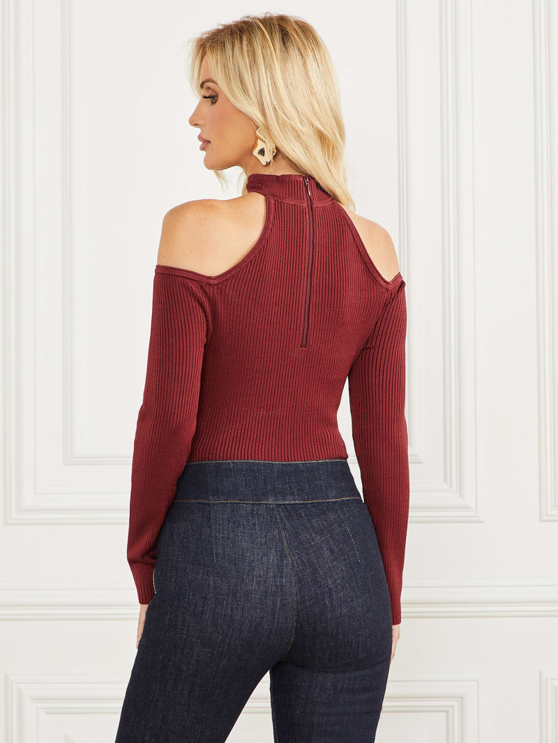 Guess Gabriela Sweater Top - Vino