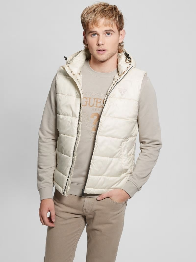 Guess Eco Super Light Puffer Vest - Quicksand