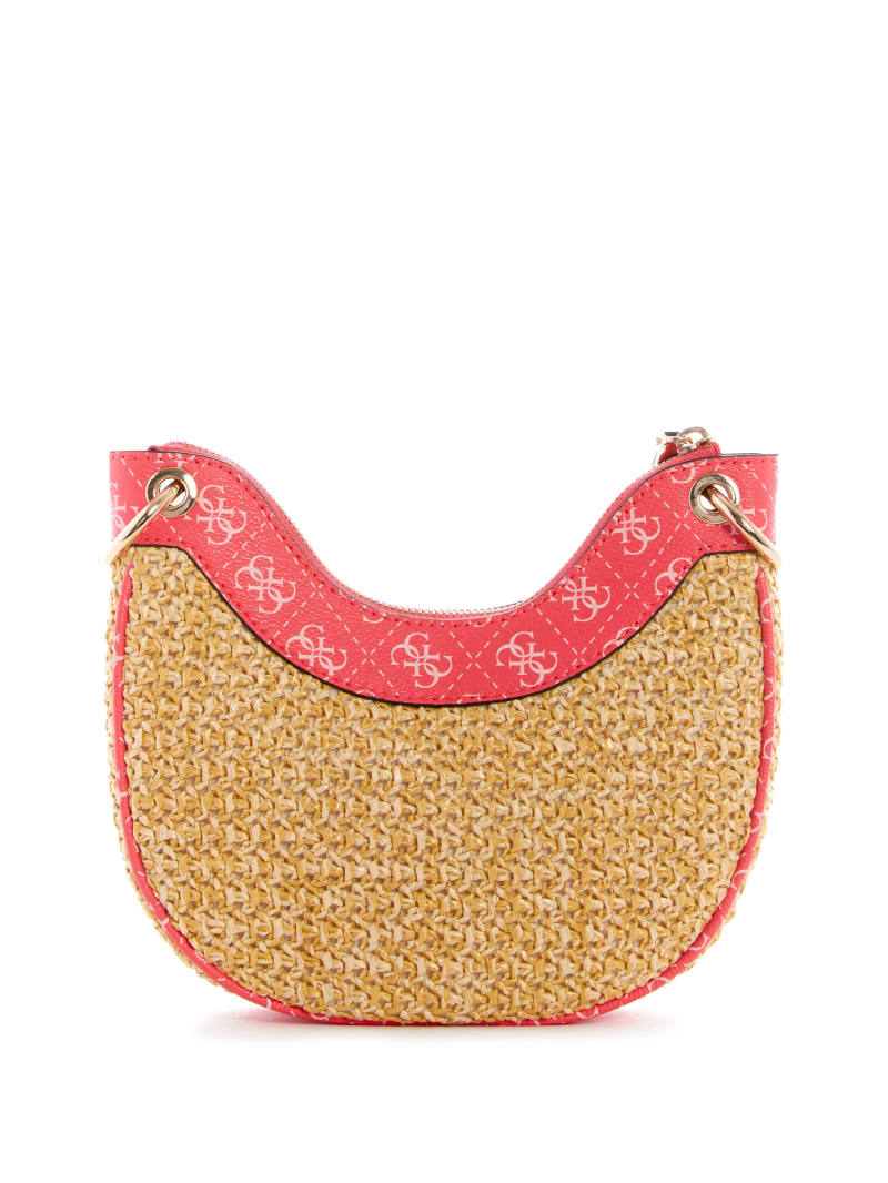 Guess Kasinta Raffia Mini Hobo Bag - Cali Wash