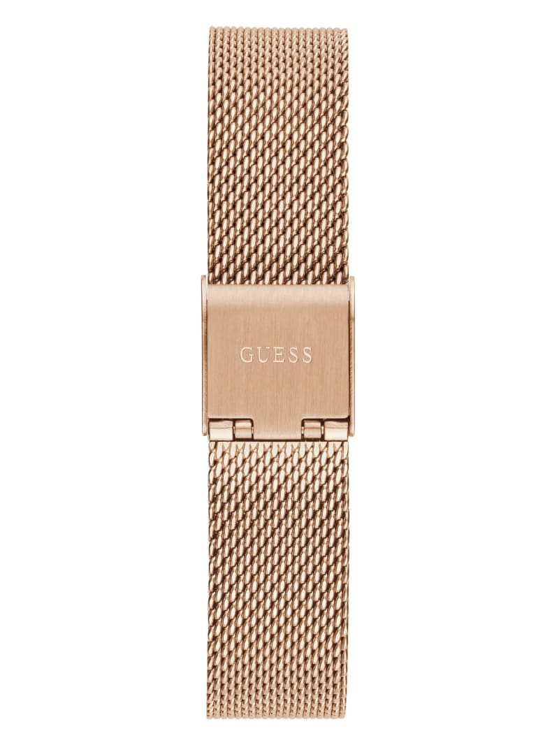 Guess Rose Gold-Tone and Crystal Analog Watch - Rose Gold