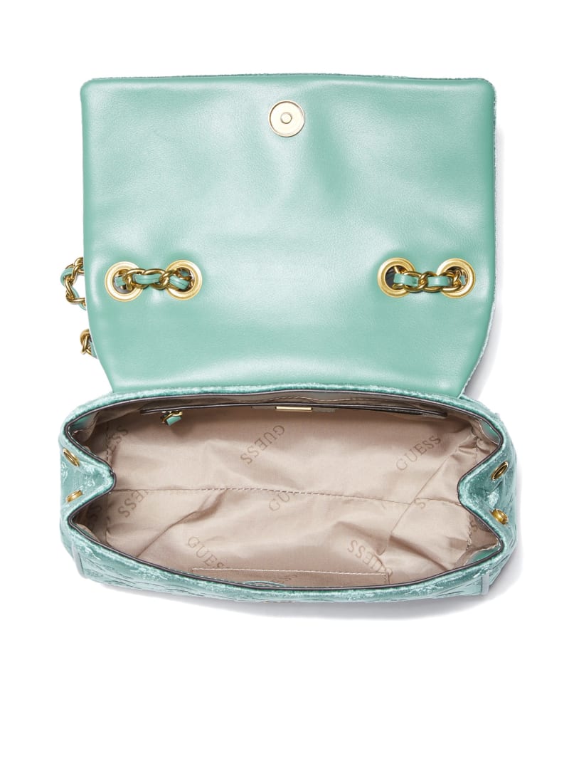 Guess Kimi Logo Convertible Crossbody - Aqua