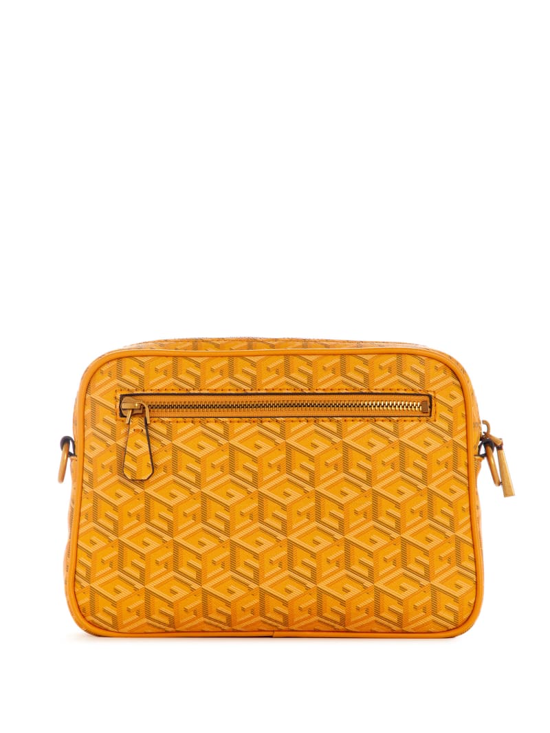 Guess Vikky Camera Bag - Yellow Logo