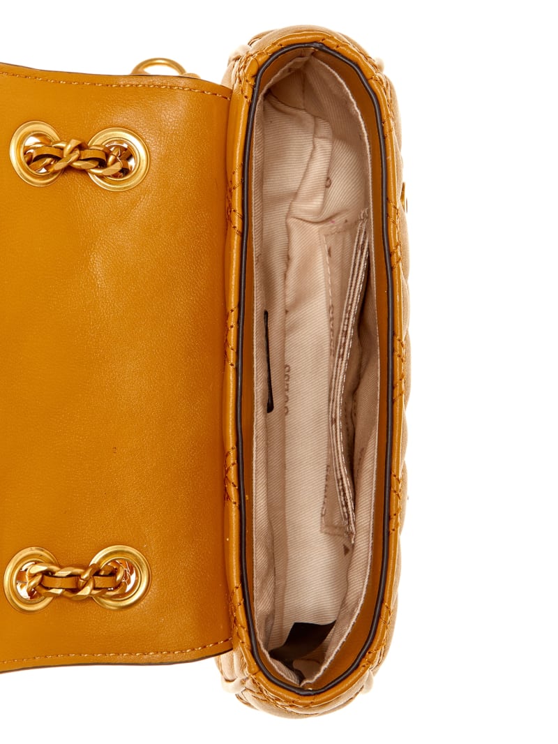 Guess Giully Mini Convertible Crossbody - Mustard