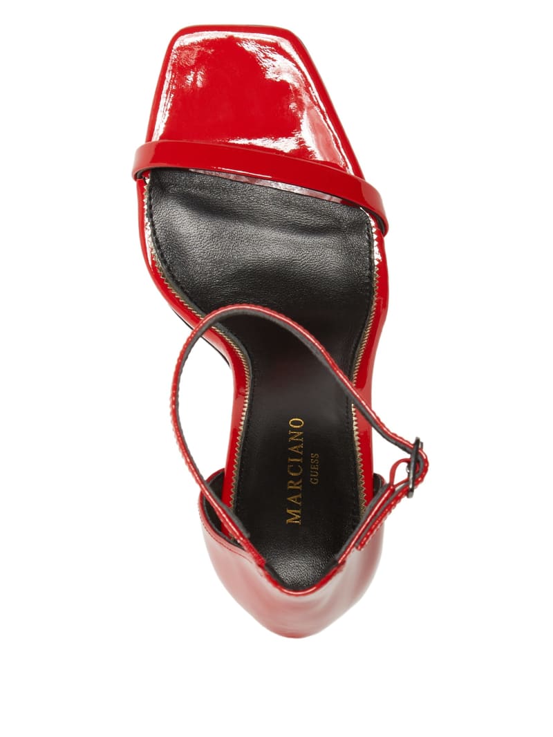 Guess Revel Patent Leather Heel - Lacquer Red A503