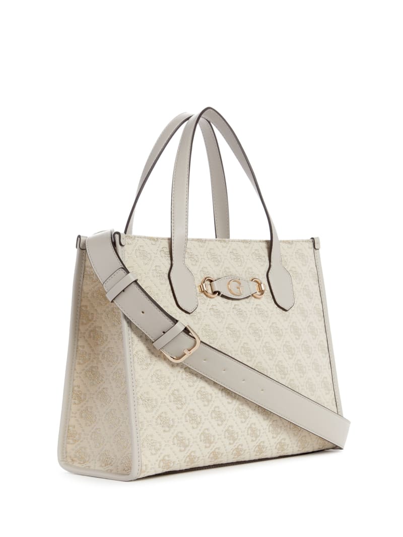 Guess Izzy Glitter Tote Bag - Dove Logo