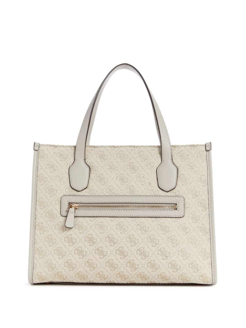 Guess Izzy Glitter Tote Bag - Dove Logo