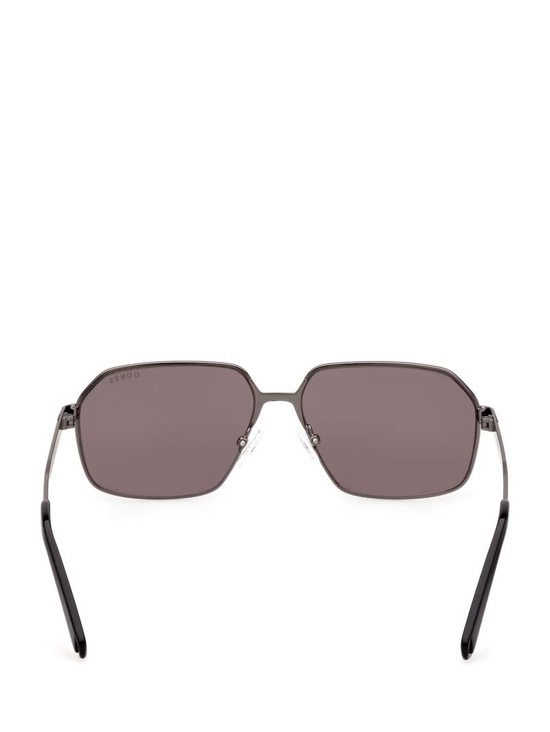 Guess Otto Navigator Metal Sunglasses - Black