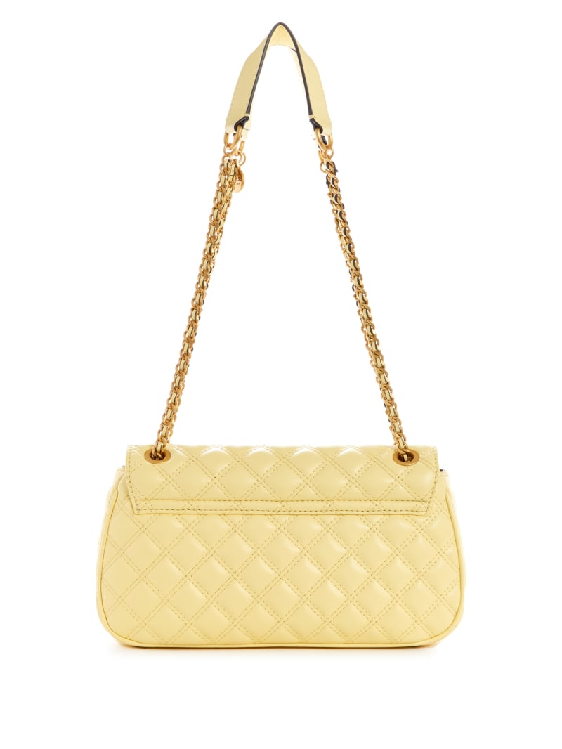 Guess Giully Quilted Convertible Crossbody - Yellow