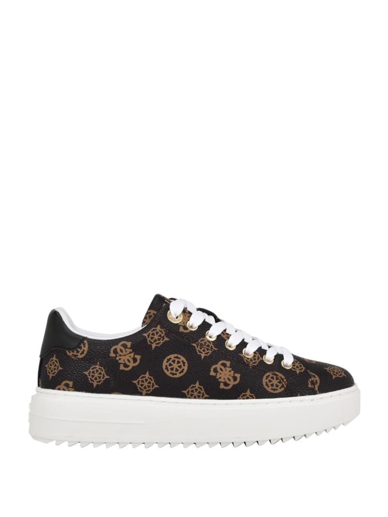 Guess Denesa Peony Low-Top Sneakers - Medium Brown