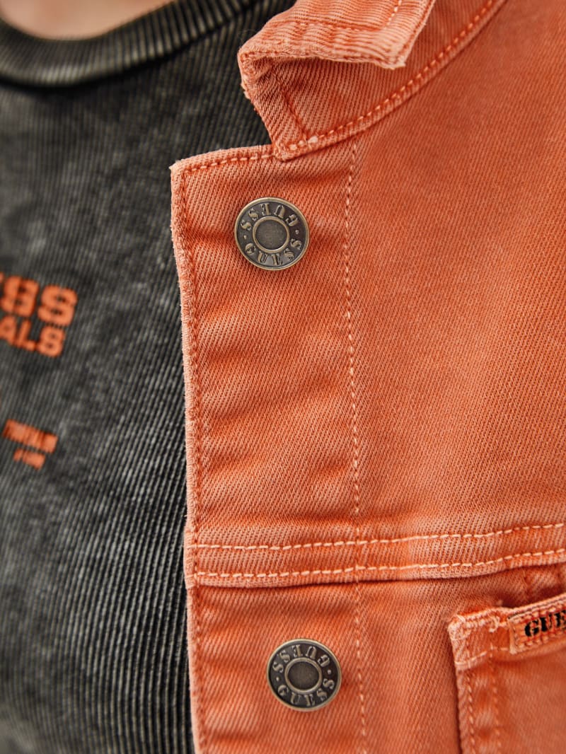 Guess GUESS Originals Denim Jacket - Real Orange Multi