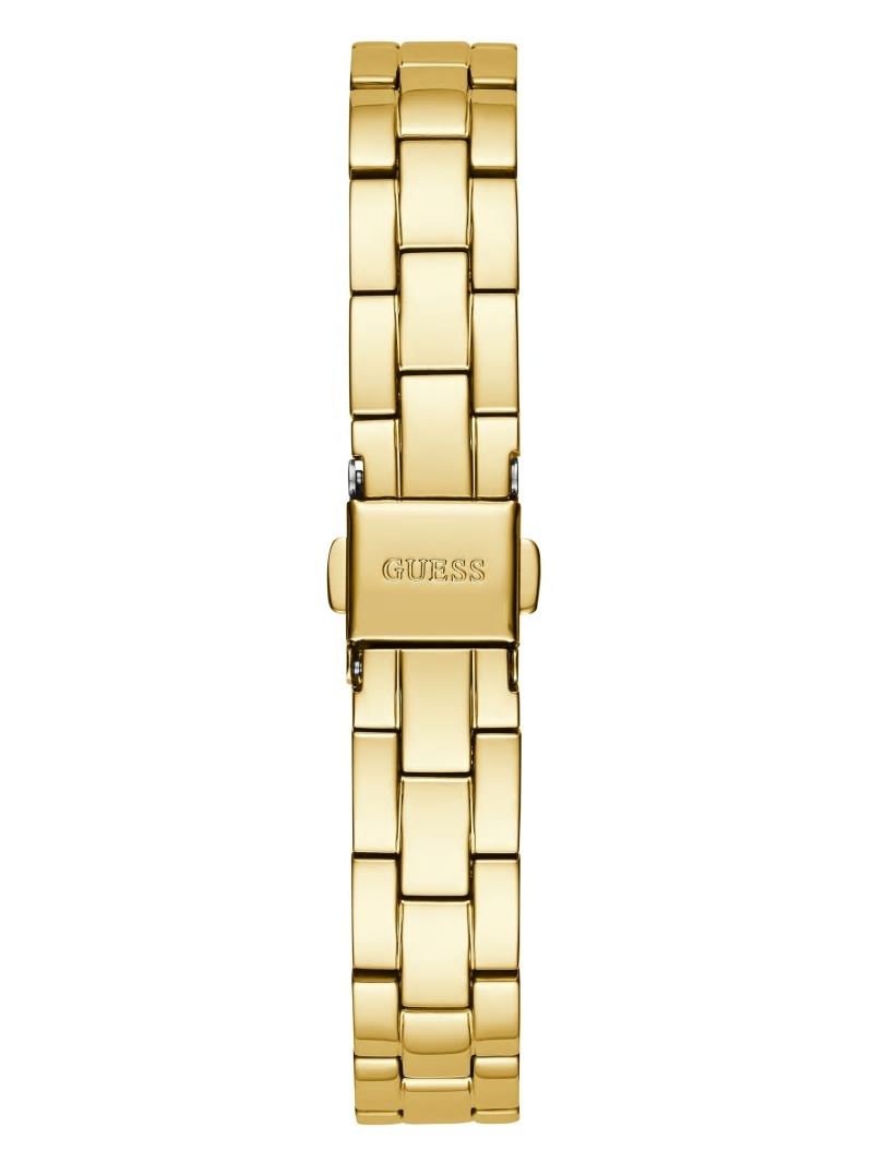 Guess Gold-Tone and Diamond Analog Watch - Gold