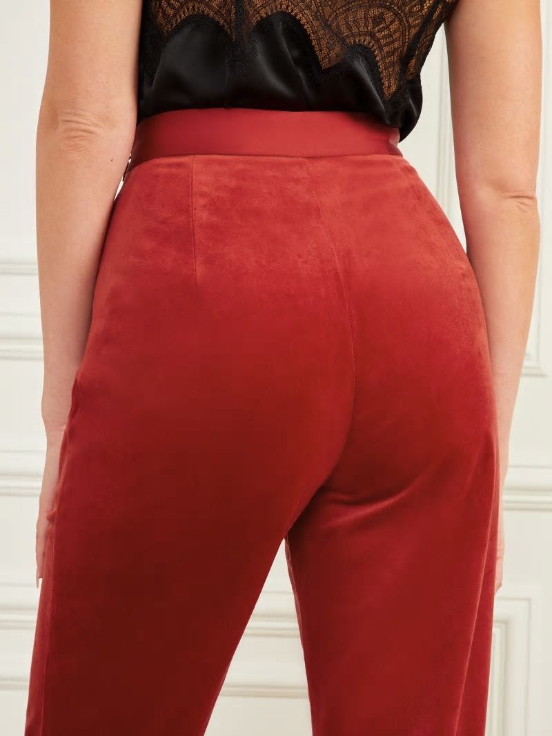 Guess Lilli Velvet Pant - Lacquer Red A503