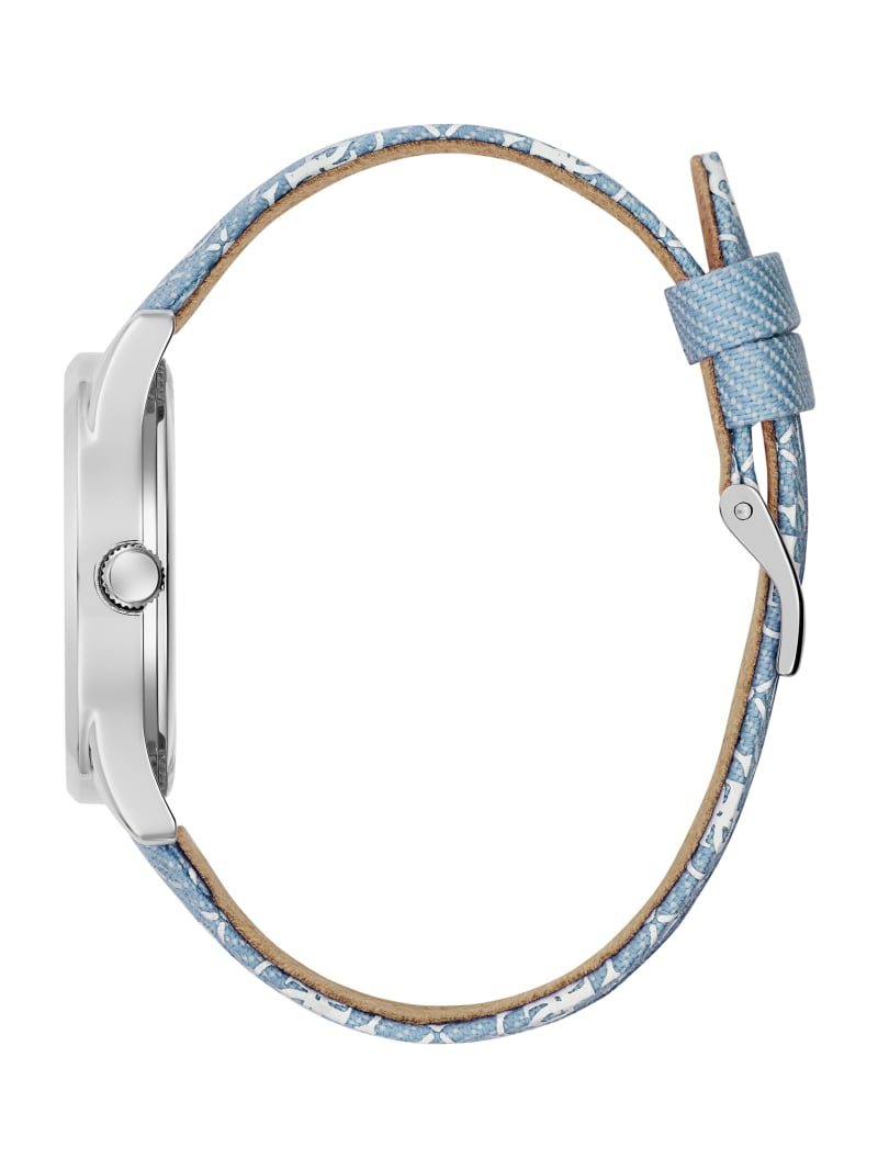 Guess Blue Denim Analog Watch - Rainbow