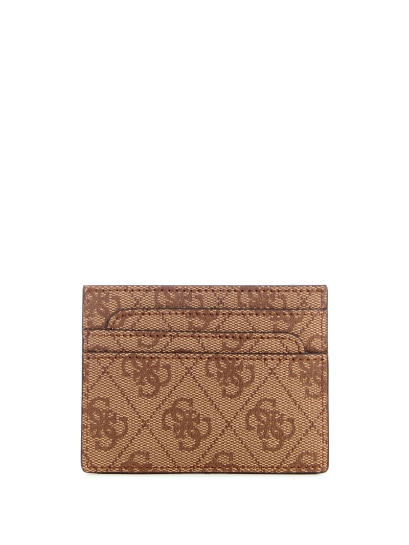 Guess Laurel Quattro G Card Holder - Latte Logo