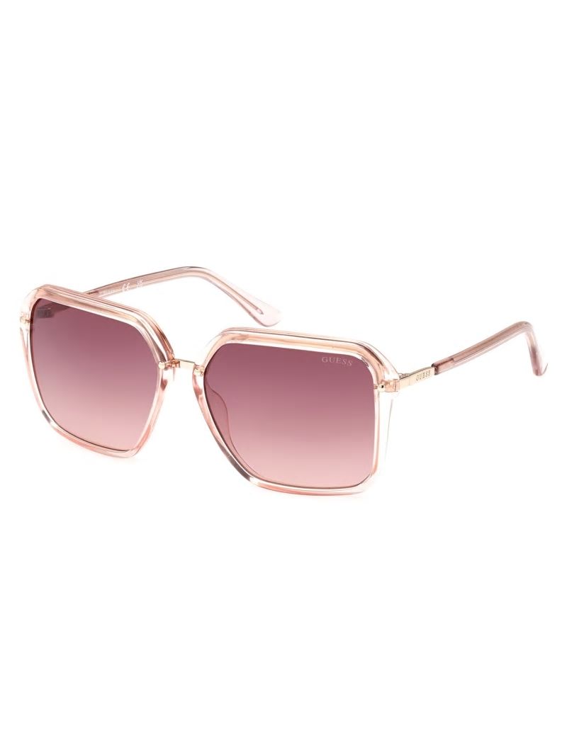 Guess Elena Oversized Square Sunglasses - Pink