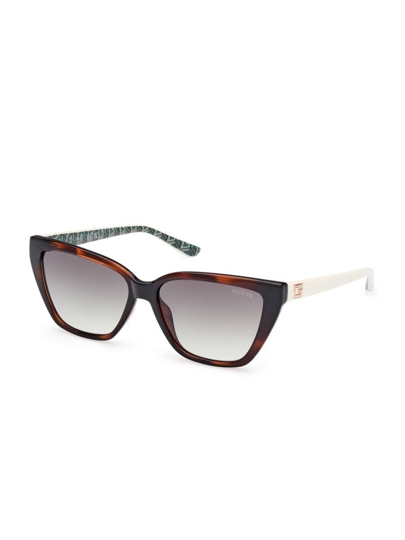 Guess Cat-Eye Signature G Sunglasses - Dark Havana