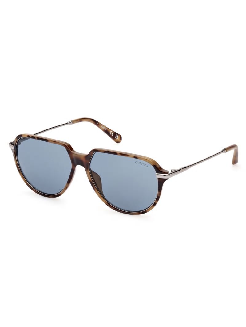 Guess Plastic Aviator Sunglasses - 53v Brown