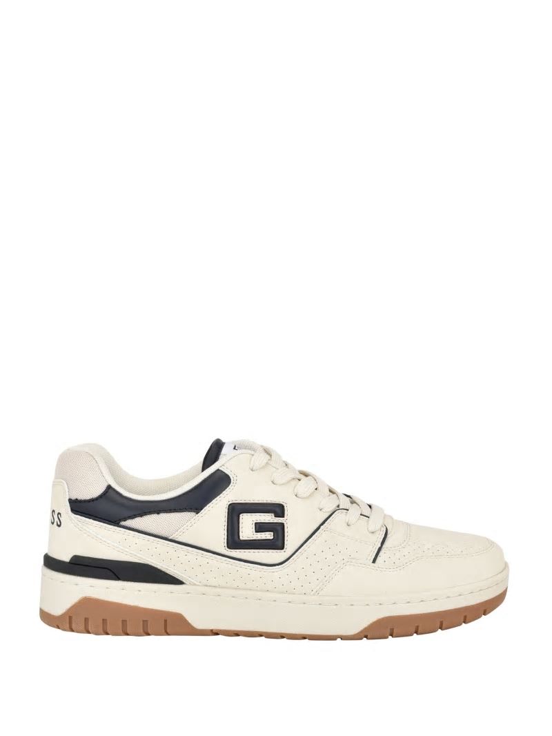 Guess Narsi Logo Sneakers - Taupe Fabric