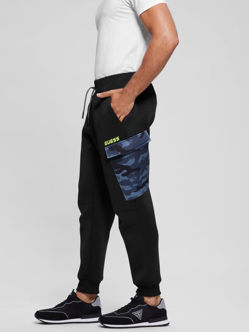 Guess Derych Cargo Pants - Black