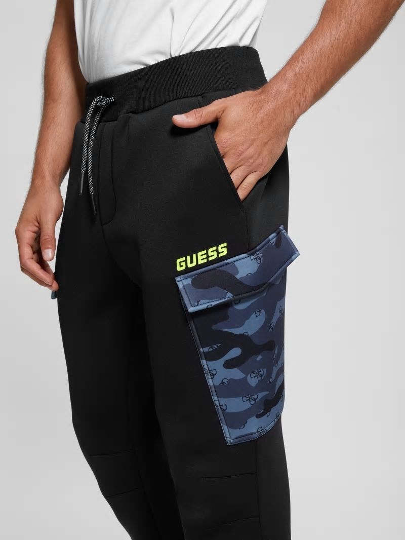 Guess Derych Cargo Pants - Black