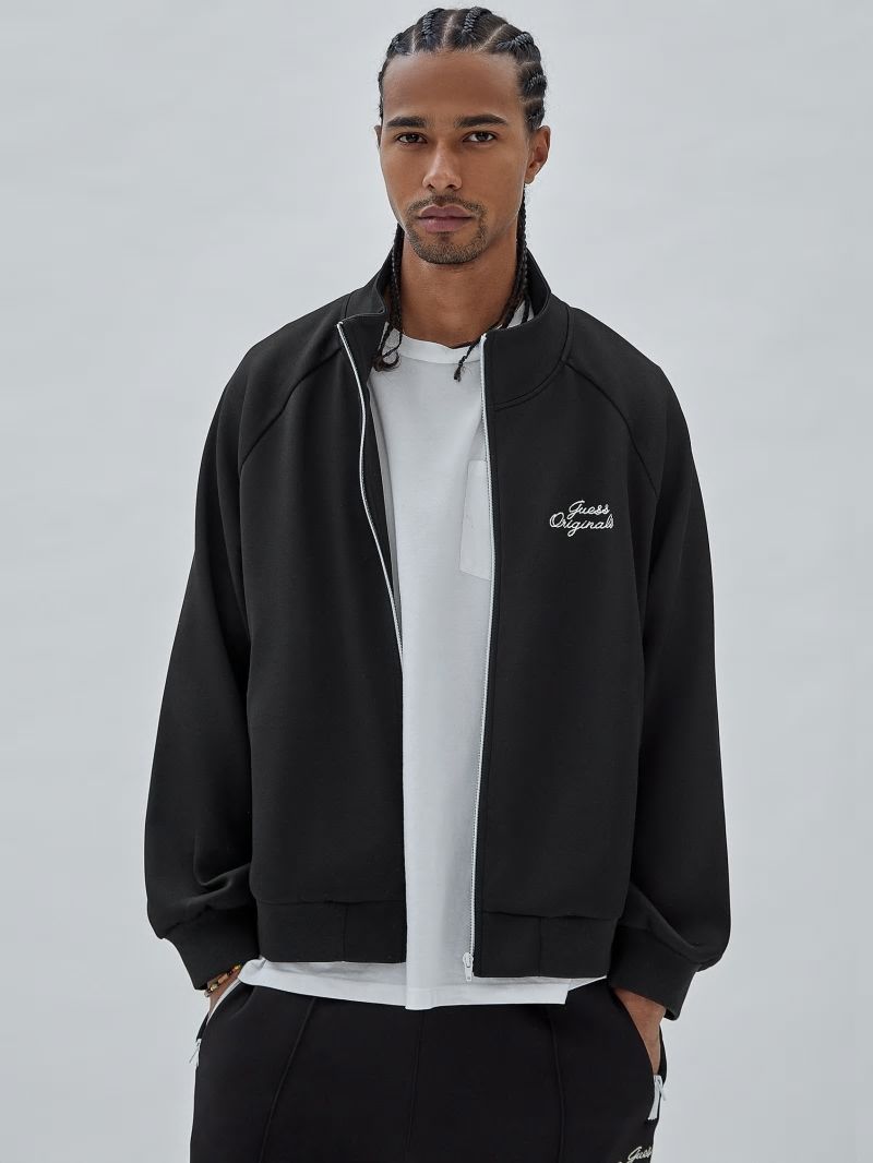 Guess GUESS Originals Eco Tricot Track Jacket - Black