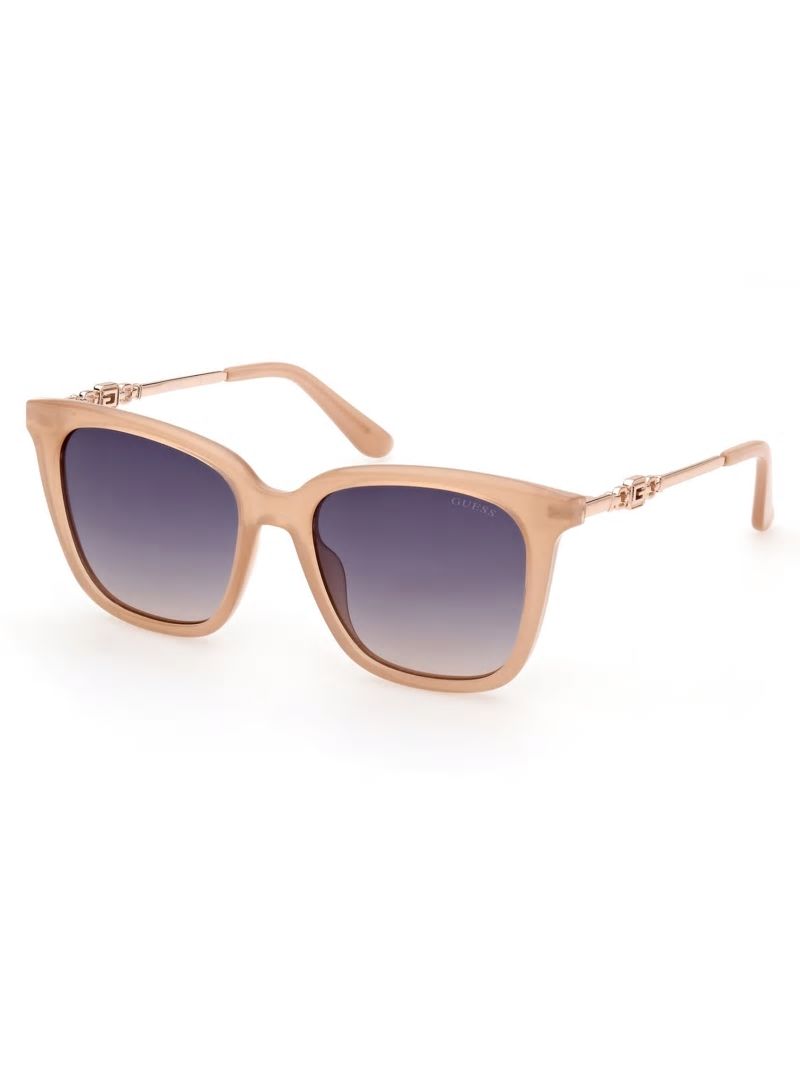 Guess Plastic Square G Sunglasses - Blush