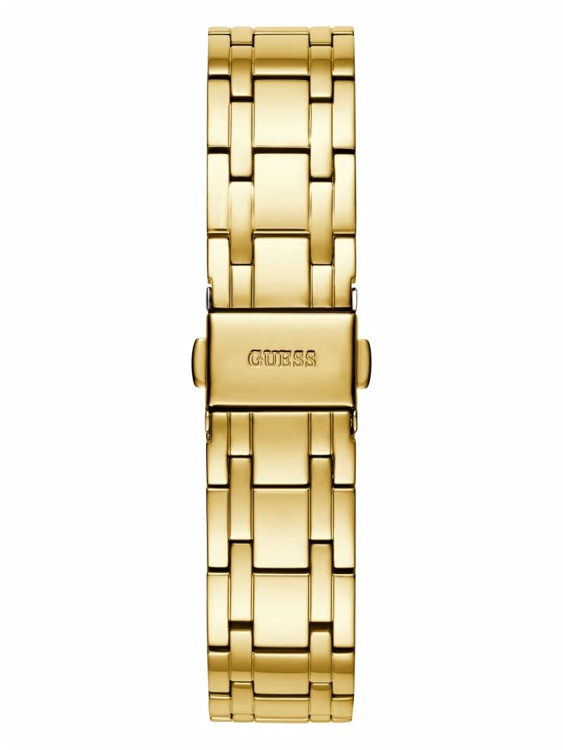 Guess Gold-Tone Champagne Analog Watch - Gold