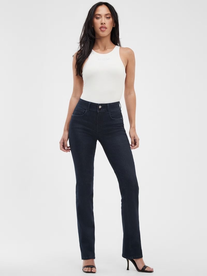 Guess Dyed Shape Up High-Rise Straight Jeans - Warm Moon