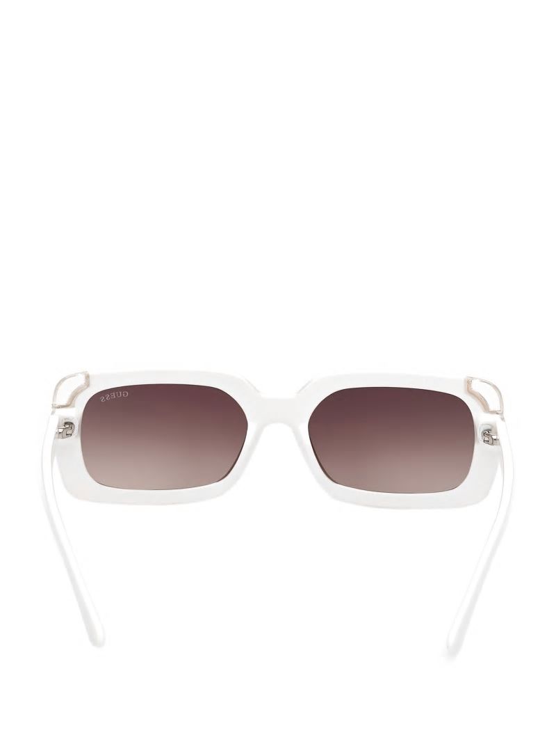 Guess Square Logo Sunglasses - White