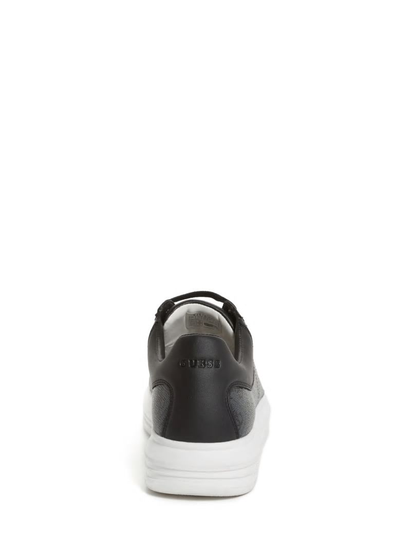 Guess Vibo Quattro G Low-Top Sneakers - Black Patent