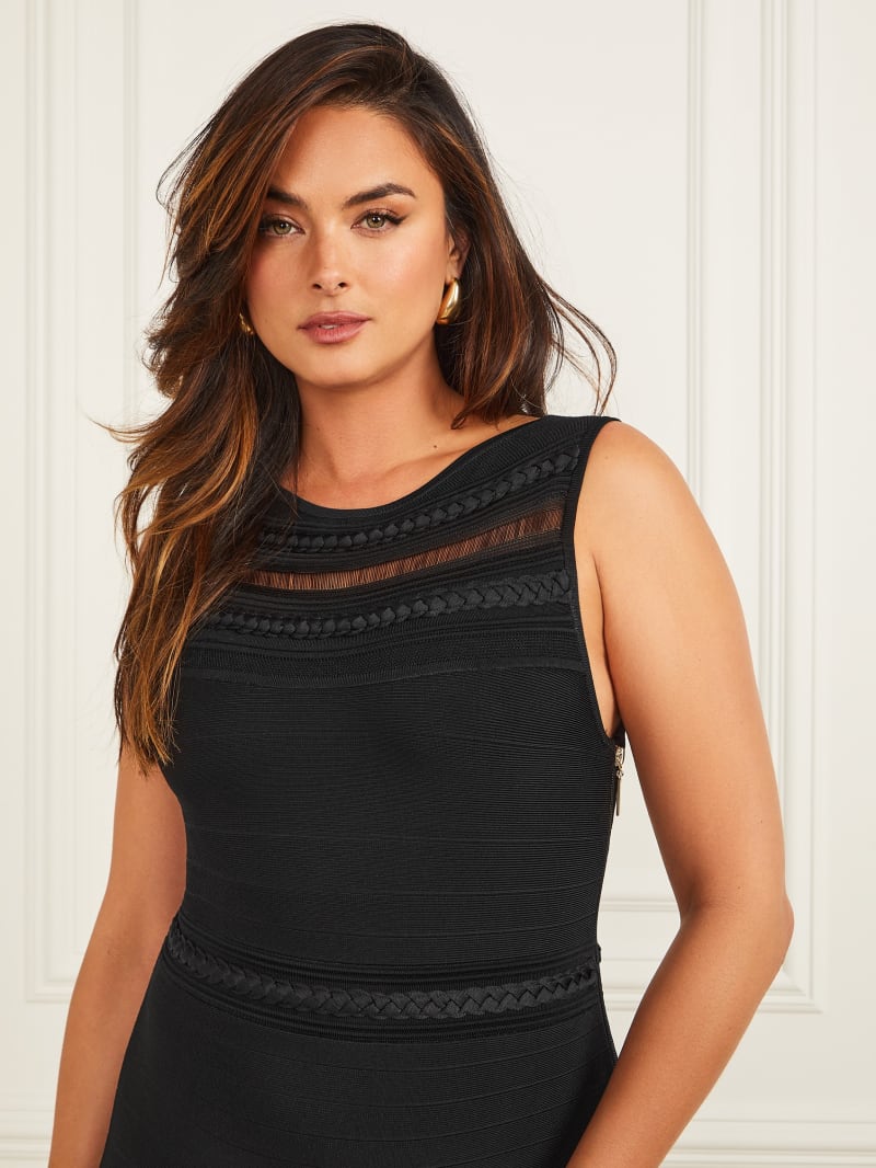 Guess Kiara Braided Bandage Dress - Black