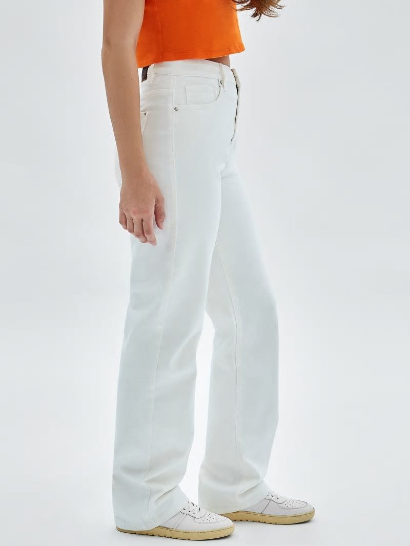 Guess GUESS Originals Kit Mom Jeans - Go Ecru Wash