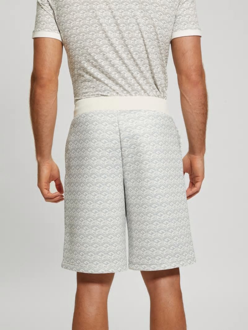 Guess Colin Logo Shorts - Macro G Cube White Combo