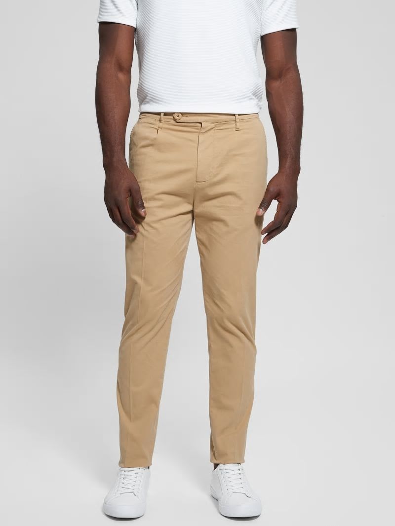 Guess Noah Straight Pants - Travertine Sand